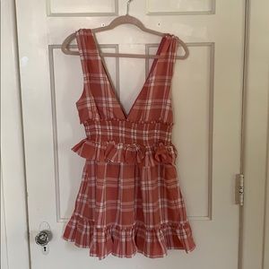Revolve (Majorelle) Gingham Dress